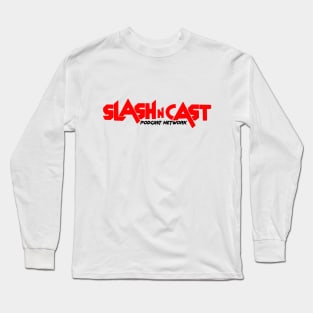 Slash 'N Cast Podcast Network | Black Logo Long Sleeve T-Shirt